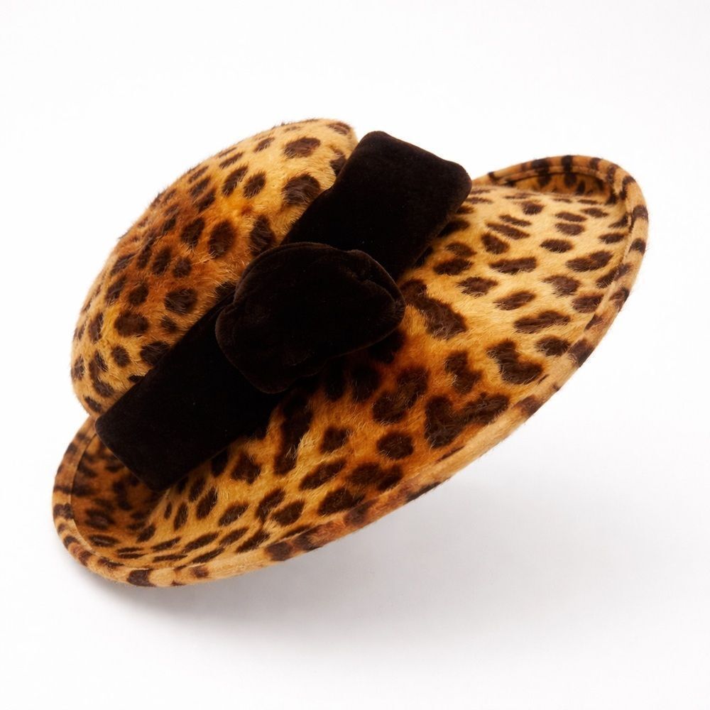 🖤Tami 1961 Leopard Print Felt Hat🖤 NWOT